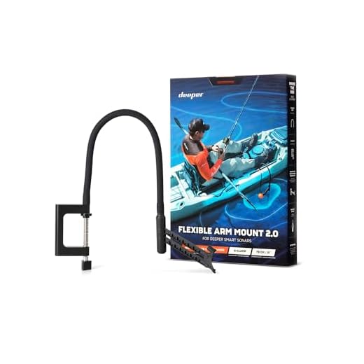 Deeper Flexible Arm Mount 2.0 – New Improved Design for Better Use on a Boat or Kayak