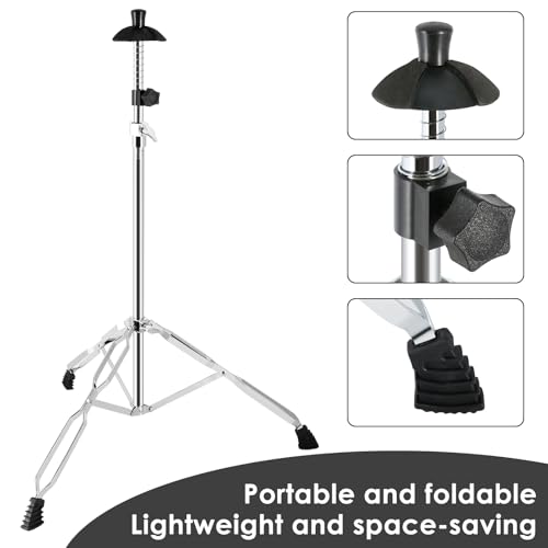 image for EASTROCK Trombone Stand, Retractable Height Adjustment, Triangular Sta