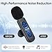 HEHOTTC USB C Mini Wireless Lavalier Microphone for iPhone/Android,Lapel Mic with Magnetic Clip-on for Record Video，Lav Mic with LED Display Podcast Vlog Content Creator Interview