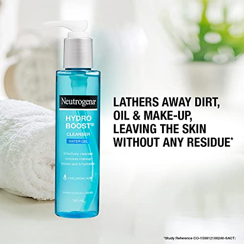 Neutrogena Hydro Boost Water Gel Cleanser, Transparent, 145 ml (26829085) - Image 7