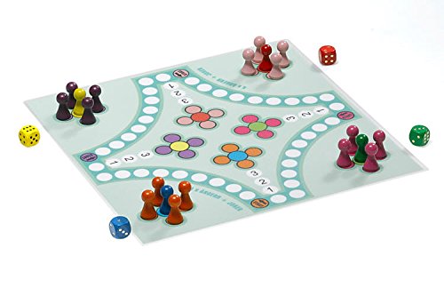 Preisvergleich Produktbild Großes Magnetisches Ludospiel - 4 x ärgern + Joker Würfelspiel