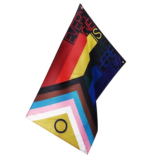 Runesol Everyone Is Welcome Flag, 91x152cm, 3ft x 5ft, 4 Grommets, Eyelet In Every Corner, Pride Flag, LGBT Flag - Image 3