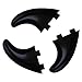 Rokia R G5 FCS Fins with Fin Key and Screws 3 PCS Replacement Plastic Surfboard Fins for Surfing