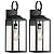 19" Large Outdoor Light Fixture 2 Pack, Porch Lights Sconce Exterior Lighting Fixtures, Black Outside Lights for House Modern Wall Lantern, Anti Rust Outside Coach Lamps for House, Doorway, Garage