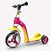 Lihgfw Scooter for Bambini, Due-in-One bilanciamento della Vettura, Regolabile, Adatto a 2-2-3-4-5-6 Anni Maschio E Femminile Baby, Flash (Color : Yellow Pink)