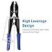 iCrimp Heavy Duty Copper Lug Crimping Tool, for AWG 8,6,4,2,1 Gauge Battery Cable Ring Terminal Ends with Built-in Cable Cutter