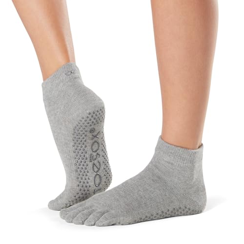 Image of ToeSox Grip Pilates Barre Socks - Non Slip Ankle Full Toe for Yoga & Ballet