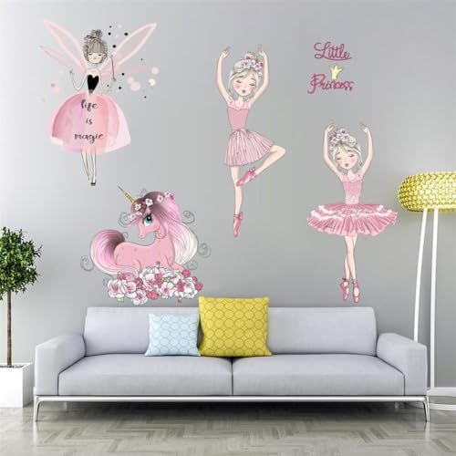 Vinilo Decorativo con Diseño de Niña Bailarina Rosa miniatura 5
