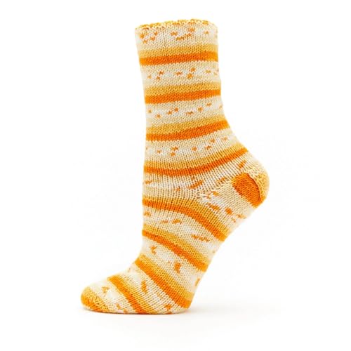 Image of Premier Yarns Fruits, Acrylic Sock Yarn, 2-Pack Bundled with Bella's Crafts Stitch Markers (Orange)