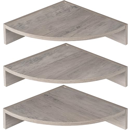 Realgulf Floating Shelves 3-Pack for Bathroom & Kitchen,