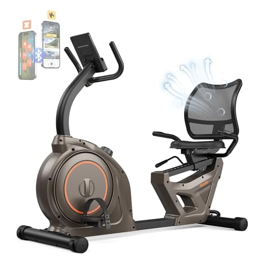 Niceday Recumbent Exercise Bike, Recumbent Bike for Home, Recumbent Stationary Bike 400LBS Weight Capacity, Magnetic Recumbent Bike with Smart APP, LCD Monitor, Heart Rate Handle