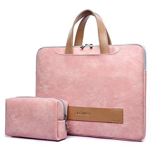 Zetiy Sac à Dose Sac à bandoulière Sacoche Housse Pochette pour Ordinateurs Portables (14 Pouces, Rose)