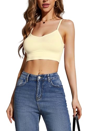 Image of Multi Pack Women's Cropped Tank Tops, Spaghetti Strap Camisoles