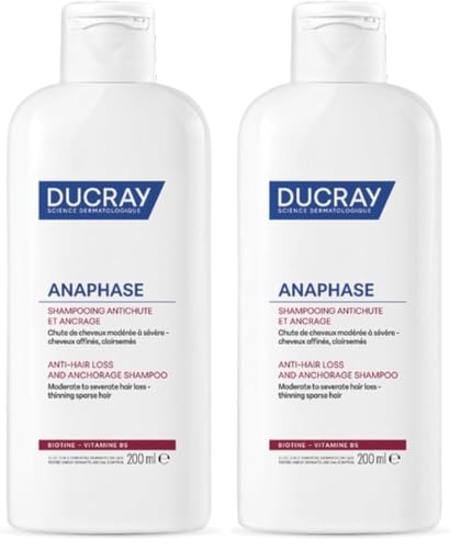 Image of Ducray Ducray Anaphase Plus Anti Hair Loss Complement Shampoo, White, 200 ml (Pack of 2)