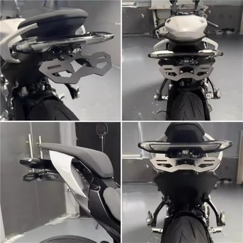 Support de plaque d'immatriculation arrière moto premium à queue courte pour 675SR - 3
