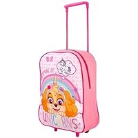 NMB Fashion Foldable Kids Travel Trolley Backpack - Wheeled Carry-On Suitcase Rucksack with Favorite Character Design for Children (Standard Dreaming of Unicorns Trolley)