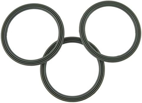 Ufixt Liquidiser Sealing Base Ring Ridged 3 Pack Compatible with Kenwood FP698 FP720 Replacement Blender Jug Gasket Seal