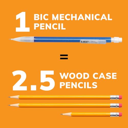 BIC Xtra Sparkle Mechanical Pencil, 0.7 mm Medium Point, Refillable Lead for Consistent Writing, 120-Count Pack with Assorted Barrel Colors - image 4