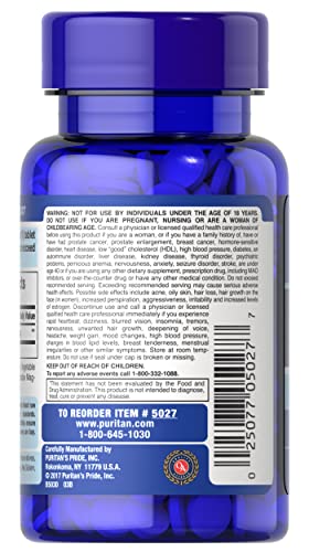 Puritan's Pride Dhea 50Mg, May Promote Sugar Metabolism, 100 Count #TOP2