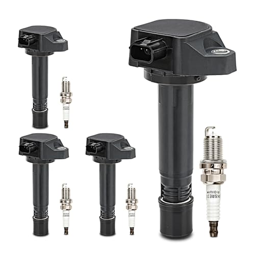 Image of UF582 Ignition Coil & 4504 Double Iridium Spark Plug for 06-11 Honda Civic | 1.8L L4 Replaces# GN10324 IC662 C1580