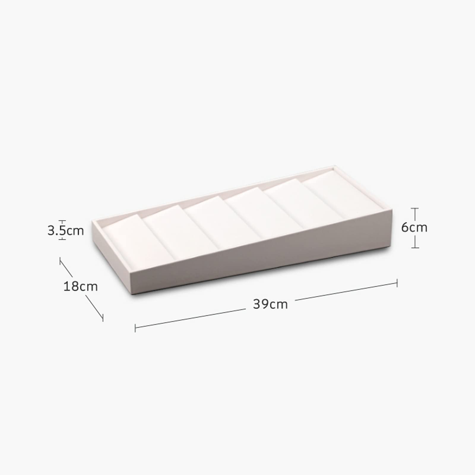 Brillenhalte Abschräge aus lederzogener abgeschrägter Display-Rack-Speicher-Tablett-Sonnenbrillen-Gläser Stehen Brillenständer (Size : 3)