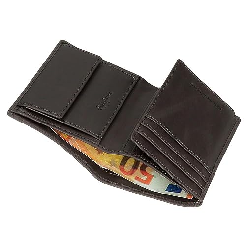 Pepe Jeans Checkbox Portafogli E Portafogli In Pelle Bovina, Nero, Marrone, Blu E Grigio, Grigio, Taglia Unica, Portafoglio - 4