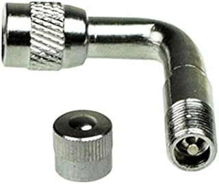 SUPVOX 90 Bike Valve Adapter 90 Degree Valve Stem Motorcycle 90 Degree Air Chuck Extension Adapter Car Extension Adapter Motorcycle Adapter Extender Tire Schrader Silver Right Angle