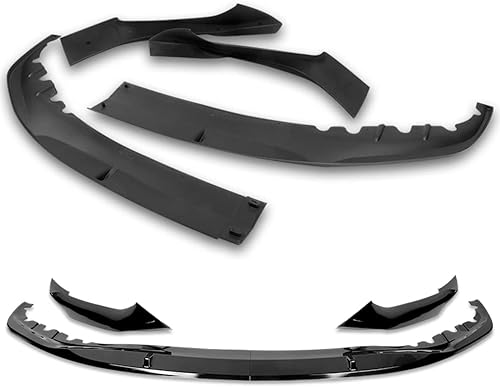 Miniatura 4 de Q1-TECH, borde de parachoques delantero compatible con BMW Serie 5 G30 M-Sport 2017 - 2020, alerón de parachoques delantero, kit de cuerpo de
