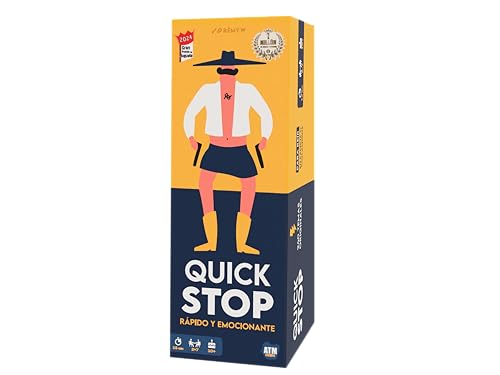 Quick Stop - Juegos de Mesa Dinámico y Divertido para Familia y Amigos - Gran Premio del Juguete 2024 - Versión Entretenida del Juego Stop - Regalo Original - Español