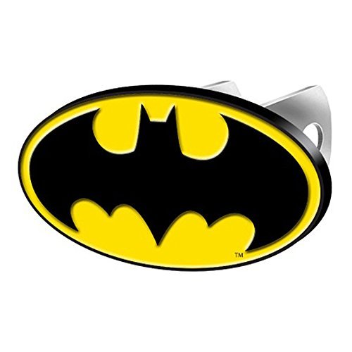 LA Auto Gear Batman Colored Bat Logo DC Comics Cartoon Movie Character Superhero Solid Metal Hitch Plug Receiver Cover