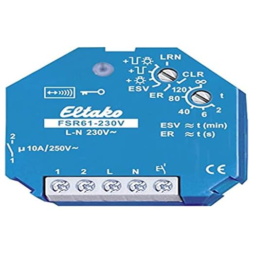 Eltako Funkaktor Stromstoß- Schaltrelais 230V. 1 Schließer FSR61-230V