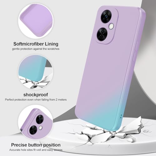 Coque OnePlus Nord N30 5G GiiYoon violette silicone doux microfibre