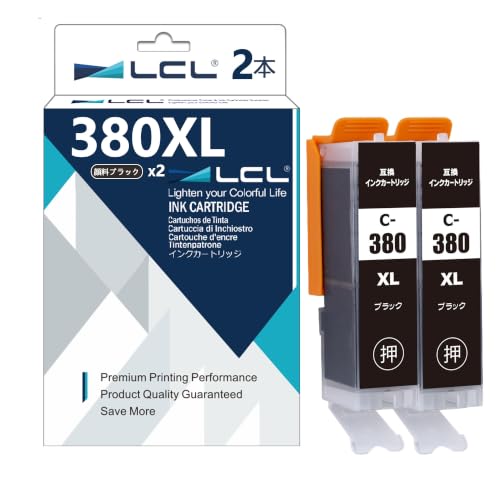Amazon.co.jp: LCL Canon用 キャノン用 BCI-380XL BCI-380XLPGBK 増量