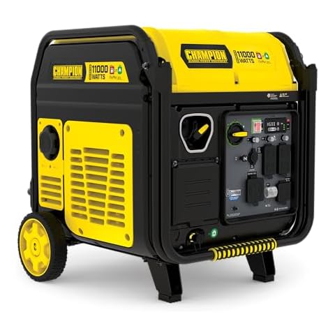 Champion Power Equipment 11,000-Watt Electric Start Dual Fuel Home Backup Portable Inverter Generator with Quiet Technology and CO Shield Cover