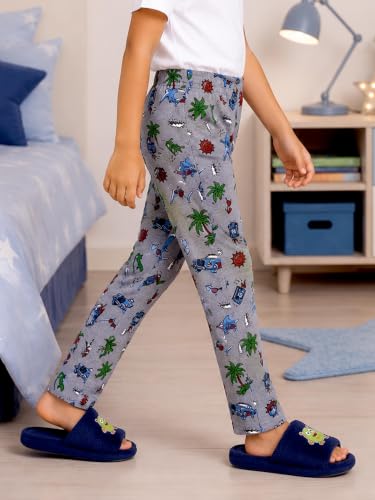 Image of KiddoPanti Boys Printed Pyjama | 100% Cotton Single Jersey Fabric | All Over Printed Design | Relax Fit & Ankle Length | Pyjama Pant