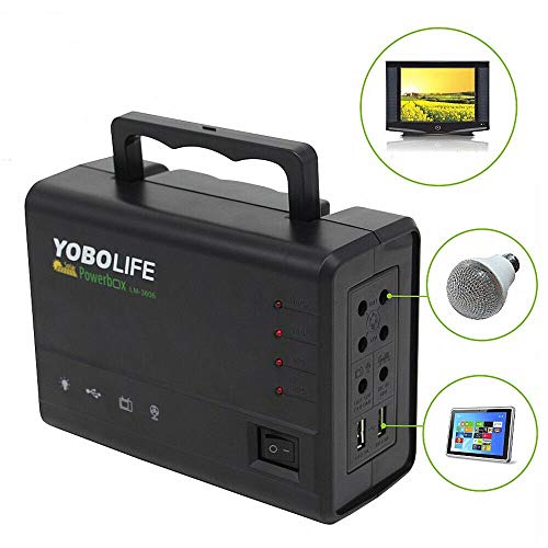 image for TBVECHI Solar Panel Power Generator Kit Portable Battery Pack Power St