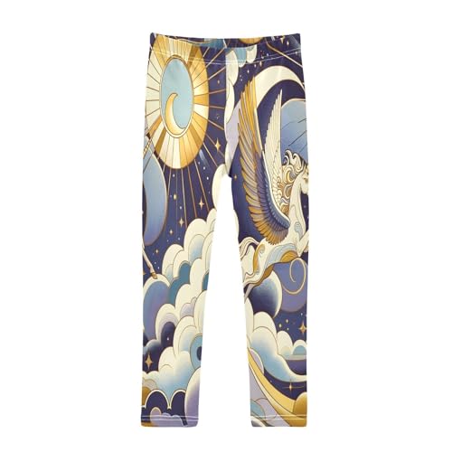 Toddler Girls Leggings Printed Yoga Pants Leggings Horse Sun Moon for Kids