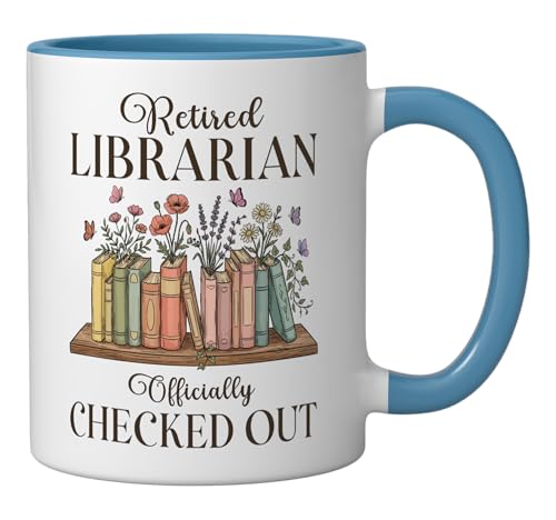 Taza de cerámica jubilación bibliotecaria 11 oz miniatura 2