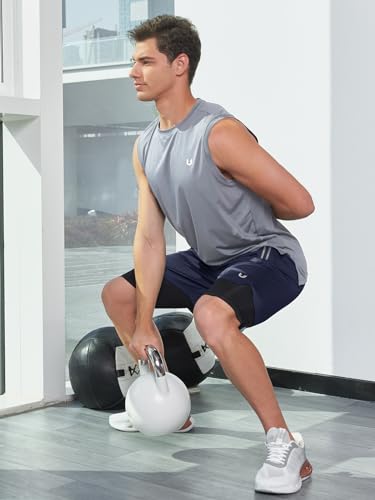 NORTHYARD Men's 2 in 1 Running Shorts Workout Gym Athletic Shorts with Liner Active Training Shorts with Zipper Pockets4