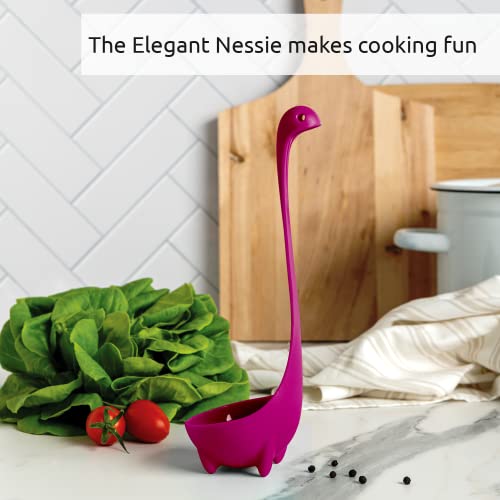 image for OTOTO Nessie Ladle Spoon - Purple Cooking Ladle for Serving Soup, Stew