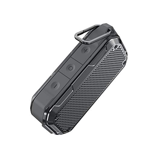 Waterproof Bluetooth Speaker, IPX7 Waterproof Speaker Bluetooth Wireless Outdoor Portable Speakers TWS Stereo Rich Bass 12H Playtime with Microphone for Shower Bath Pool Boat Beach Home Party Travel