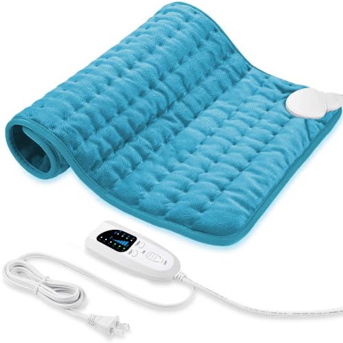 Image of 24x20 Inch Electric Heating pad for Back Neck Shoulder Knee Arms Legs- Electric Heat Pads with 6 Heat Settings & Auto Shut Off &Dry /Moist Heat Heating Pad for Birthday Mother Father Girl Men Women