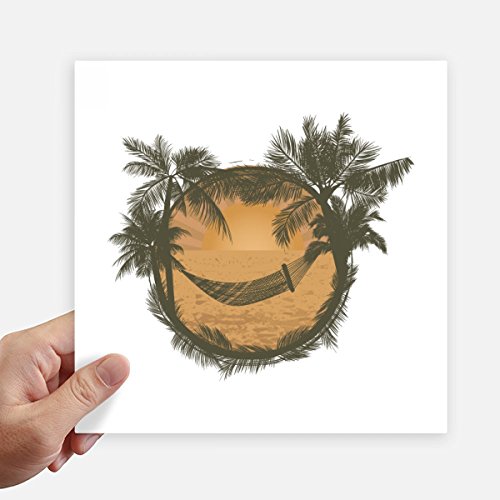 Pegatinas de coco y playa de 20cm para identificar maletas y decorar paredes 2
