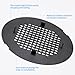 Uxoz Shower Drain Cover, Shower Drain Hair Catcher Snap-in Replacement Strainer, Matt Black Round Grate, Drain Protector Designed for 4.25