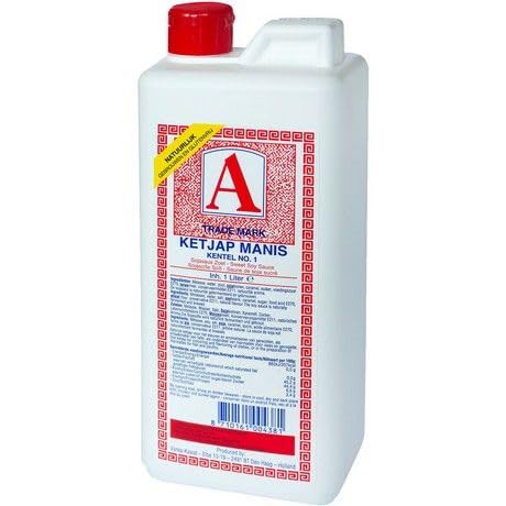 Sebuya Ketjap Manis - Salsa de soja dulce - Auténtica receta indonesia, perfecta para adobos, platos wok y salsas - 1000 ml