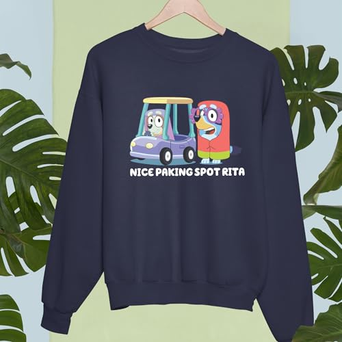 Blue Dog, Nice Parking Spot Rit! - Unisex Sweatshirt, Blue Dog Hoodie3