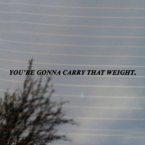 Cosplay & Fan Gear You're Gonna Carry That Weight Anime Vinyl Decal (Black)