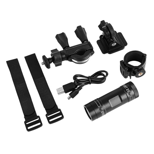 F9 1080P Full HD 30 FPS Mini DV Deportivo Portátil, DC 5V Mini Cámara Deportivo de Video con Carcasa Impermeable para Uso al Aire Libre, Adecuado para Bicicletas Motos Coches, Negro