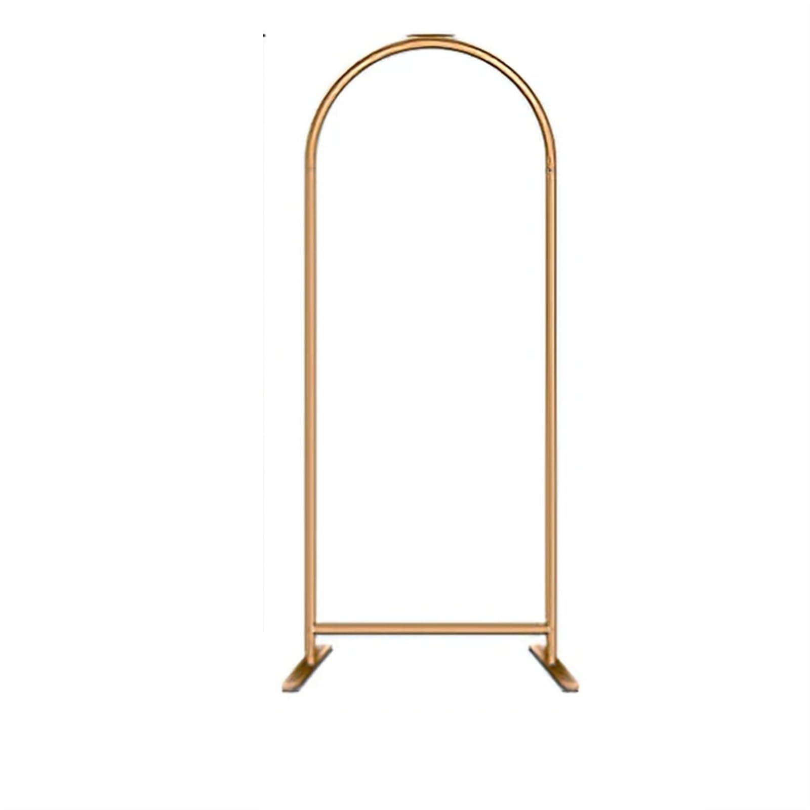 Aluminium Legierung Metall Ständer Arch Dekorationen Rahmen Gold Silber Fleurs Artificielles Dekoration Tuch Abdeckung Requisiten für Abschlussfeier, Hochzeit, Geburtstagsparty(Gold H220x120cm)
