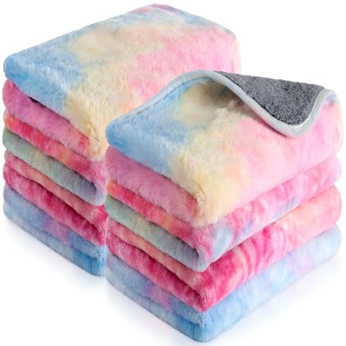 Tudomro Guinea Pig Fleece Bedding 12x12" Tie Dye 8pcs